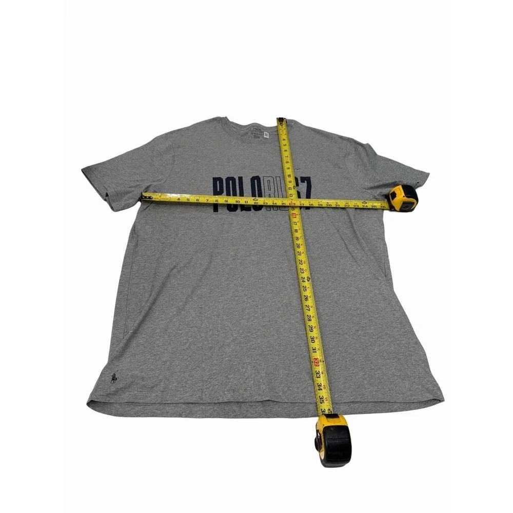 Polo Ralph Lauren M Print Shop‎ Graphic Logo T-Shirt Grey 2XLT NWT